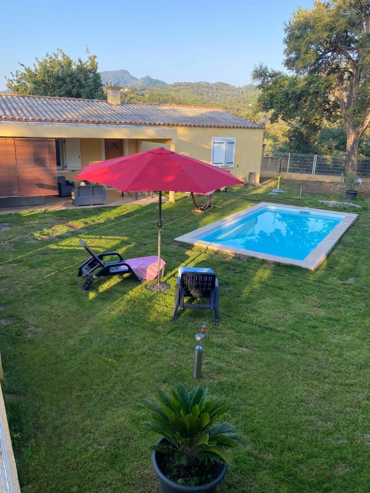 Agreable Rez De Jardin Avec Piscine Et Jacuzzi Apartment Cervione Bagian luar foto
